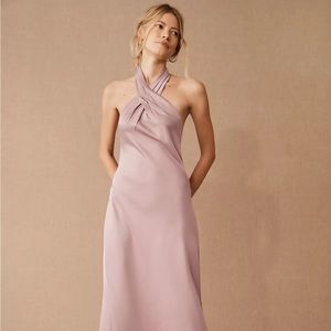 BHLDN Ruby Satin Charmeuse Dress